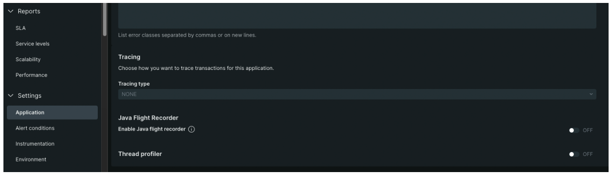 Hub Topic: On demand real-time profiling for Java applications