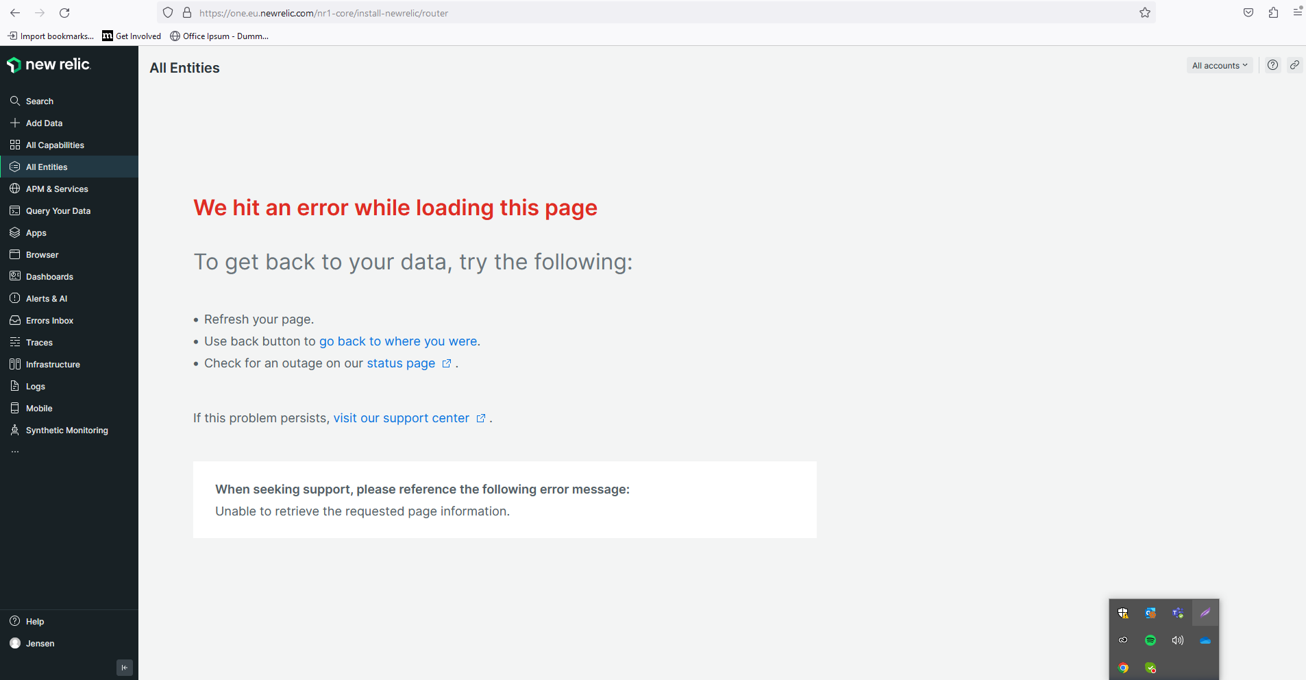 Hub Topic: Our account is empty