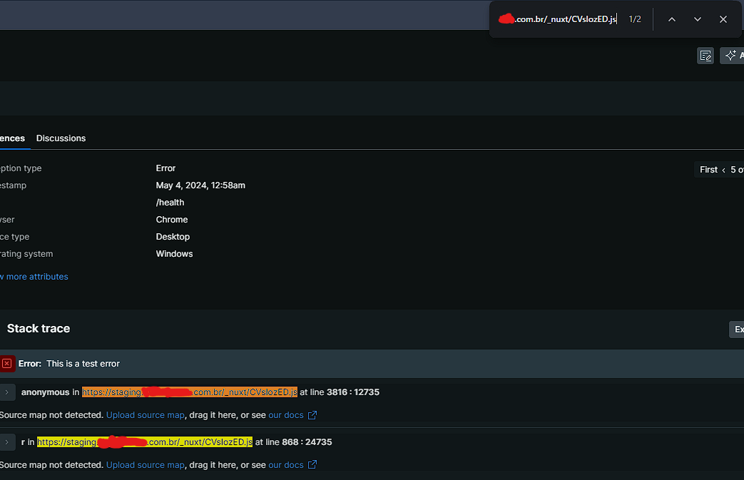 Hub Topic: Source map being uploaded but it is not being related to ...