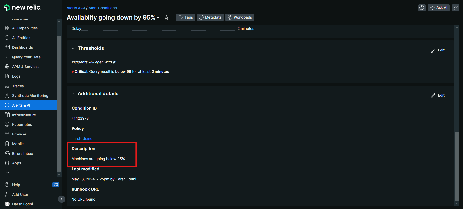 Hub Topic: Issue with Alert Descriptions Missing in Webhook Data
